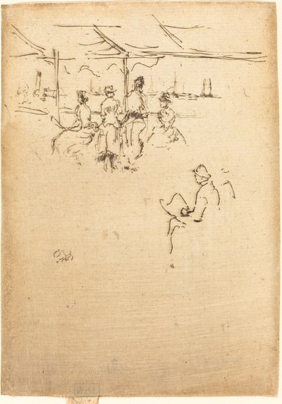 Ryde Pier, 1887. af James Abbott McNeill Whistler