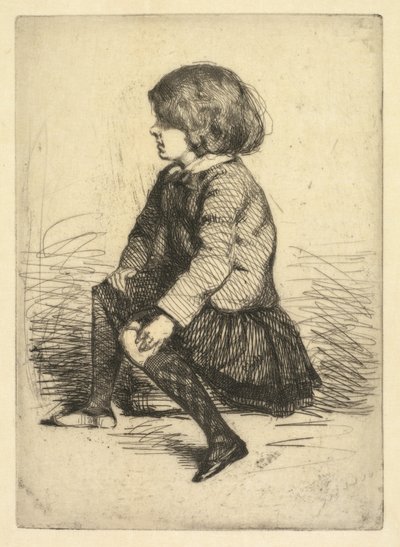 Seymour Haden Jr., siddende. af James Abbott McNeill Whistler