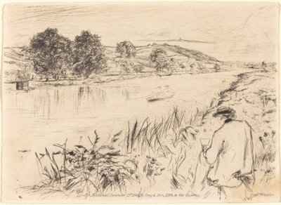 Skitsering, nr. 1, 1861. af James Abbott McNeill Whistler