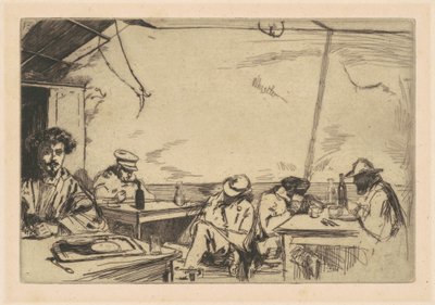 Three Penny Suppe, 1859. af James Abbott McNeill Whistler