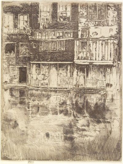Quadratisches Haus, Amsterdam, 1889 von James Abbott McNeill Whistler