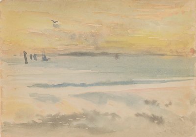 St. Ives: Solnedgang, 1883-1884. af James Abbott McNeill Whistler