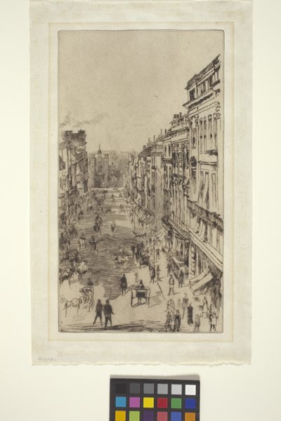 St. James Street (radering) af James Abbott McNeill Whistler