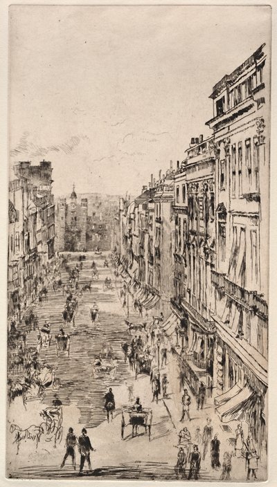 St. James Street. af James Abbott McNeill Whistler