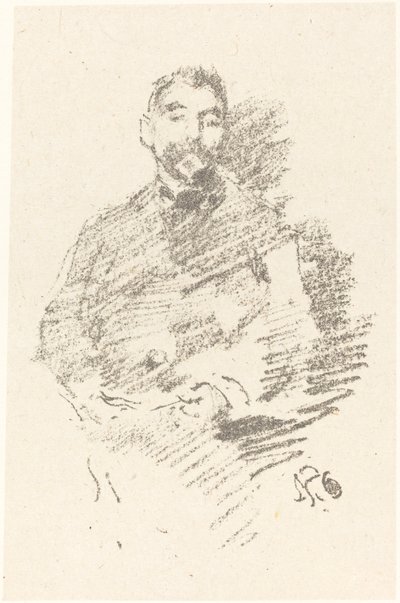 Stephane Mallarmé, 1892. af James Abbott McNeill Whistler