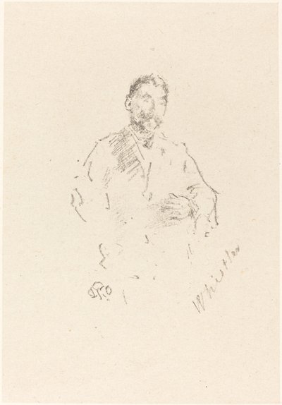 Stéphane Mallarmé, nr. 2, 1892. af James Abbott McNeill Whistler