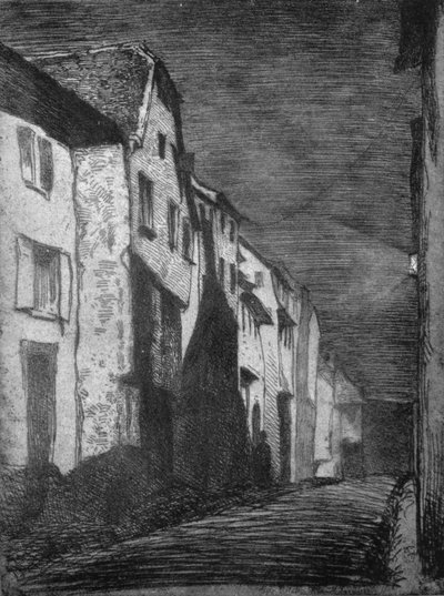 Gade ved Saverne, 1858, 1903 af James Abbott McNeill Whistler