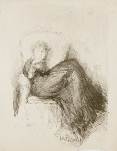 Studie: Maud Seated, 1878 af James Abbott McNeill Whistler