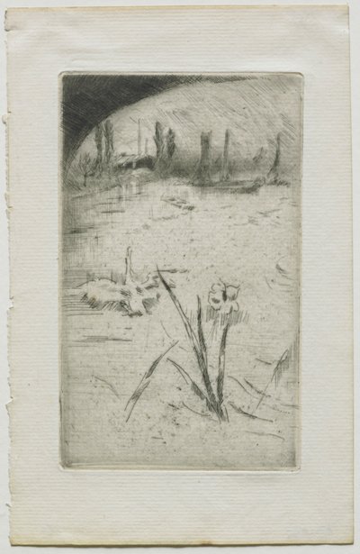 Svanen og Iris, 1883. af James Abbott McNeill Whistler