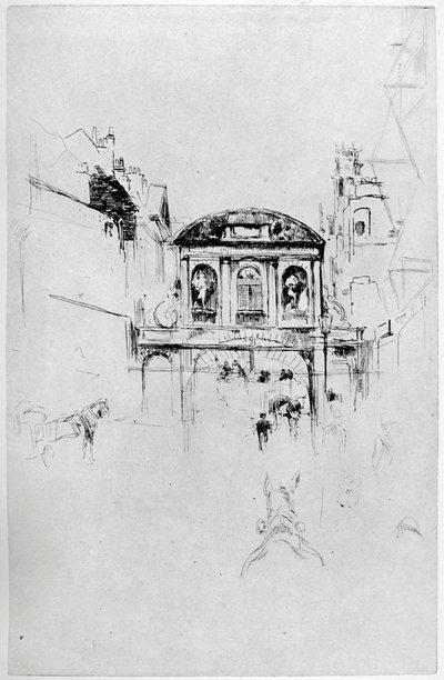 Temple Bar, 19. århundrede 1904. af James Abbott McNeill Whistler