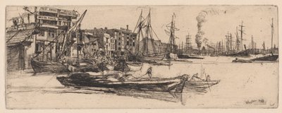 Thames lagerbygninger af James Abbott McNeill Whistler