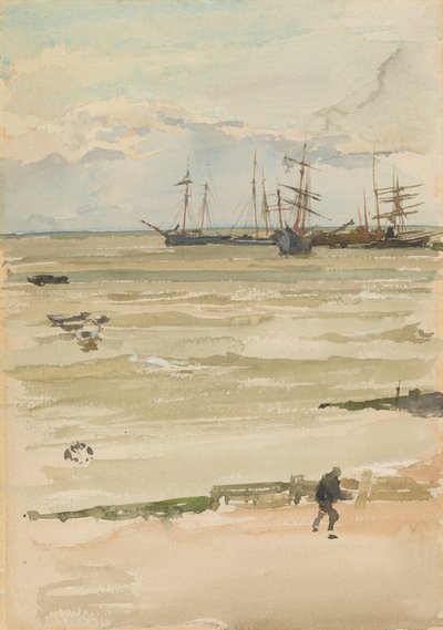 Ankerpladsen, 1882-1884. af James Abbott McNeill Whistler