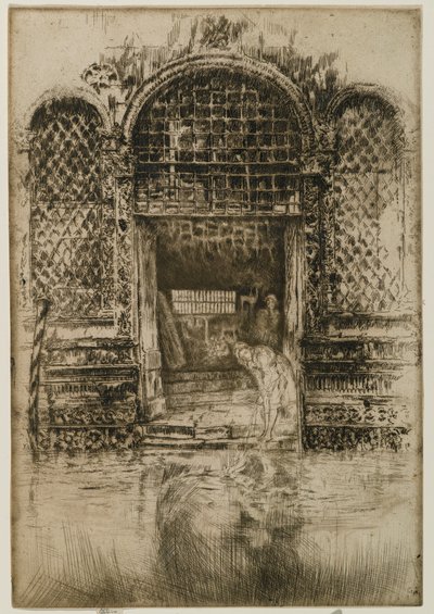 The Doorway, 1880 (ætsning og tørpoint på papir) af James Abbott McNeill Whistler