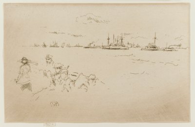Flåden: Overvågere, 1887. af James Abbott McNeill Whistler