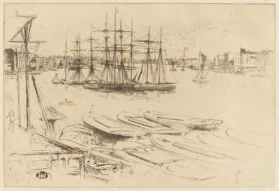 Den store pool, ca. 1879. af James Abbott McNeill Whistler