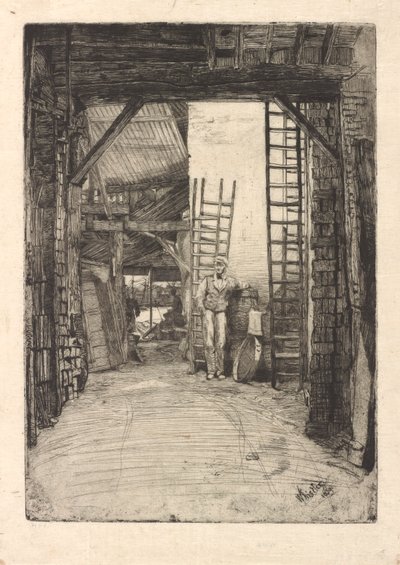 Kalkbrænderen, 1859. af James Abbott McNeill Whistler