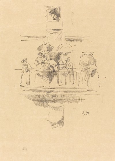 Den lille altan, 1894. af James Abbott McNeill Whistler