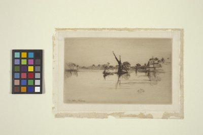 The Little Putney, nr. 2 (radering) af James Abbott McNeill Whistler