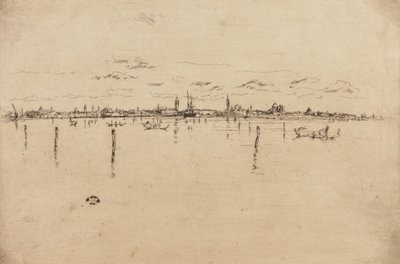 Det lille Venedig, 1879-1880. af James Abbott McNeill Whistler