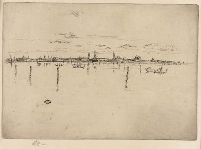 Det lille Venedig, 1879-1880. af James Abbott McNeill Whistler