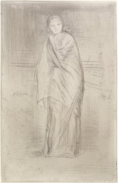 Modellen hviler, 1870 af James Abbott McNeill Whistler