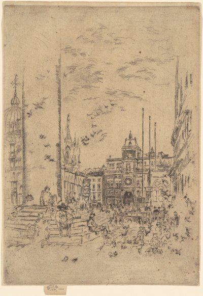 Piazzetta, 1879-1880. af James Abbott McNeill Whistler