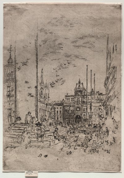 Piazzetta, 1880. af James Abbott McNeill Whistler