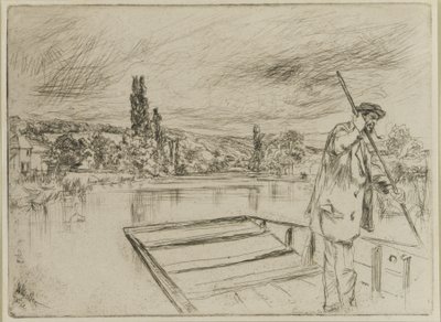 The Punt, 1861 (radering på papir) af James Abbott McNeill Whistler