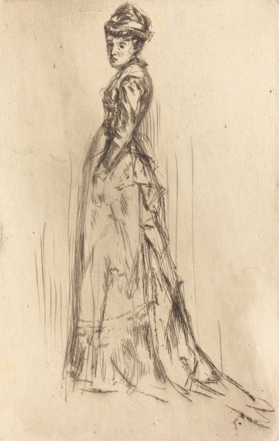 Silkekjolen, ca. 1873. af James Abbott McNeill Whistler