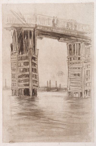 Den Høje Bro. af James Abbott McNeill Whistler