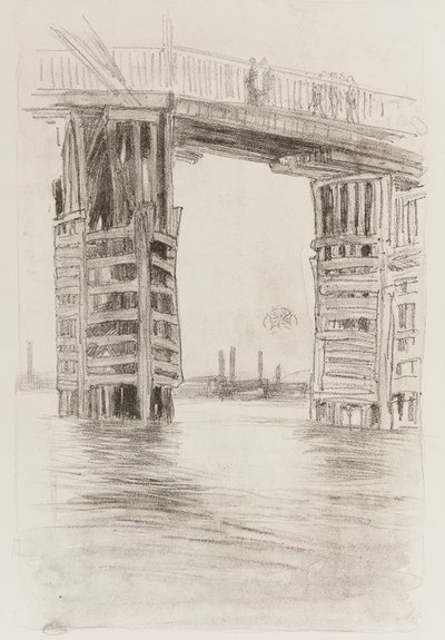 Den høje bro, 1878. af James Abbott McNeill Whistler