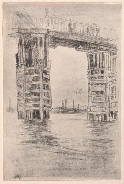 Den høje bro, 1878. af James Abbott McNeill Whistler