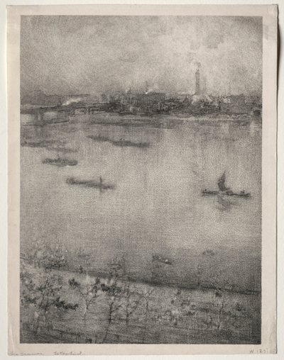 Themsen, 1896. af James Abbott McNeill Whistler