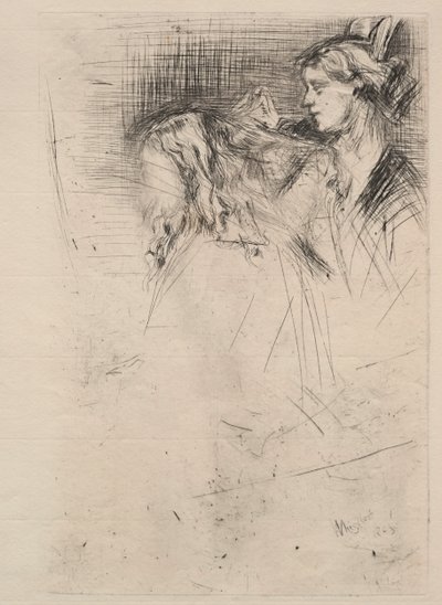 Toilettet, 1863. af James Abbott McNeill Whistler