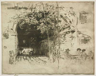 Færgen, 1880. af James Abbott McNeill Whistler