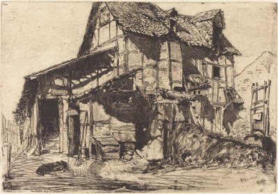 Den usikre bolig, 1858. af James Abbott McNeill Whistler