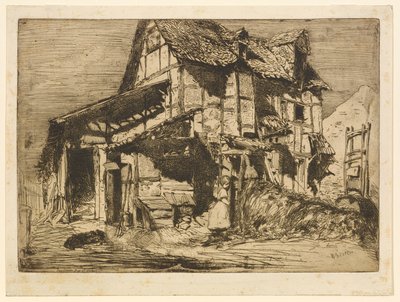 Den usikre bolig, 1858. af James Abbott McNeill Whistler