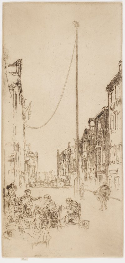 Den venetianske mast, 1879-1880. af James Abbott McNeill Whistler