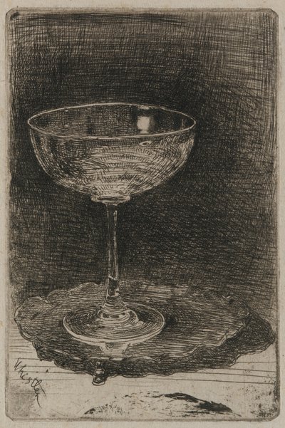 Vinglasset, 1858. af James Abbott McNeill Whistler