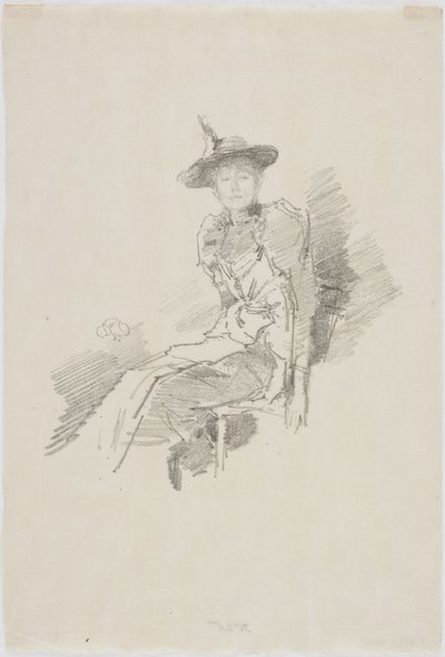 The Winged Hat, 1890 (litho på papir) af James Abbott McNeill Whistler