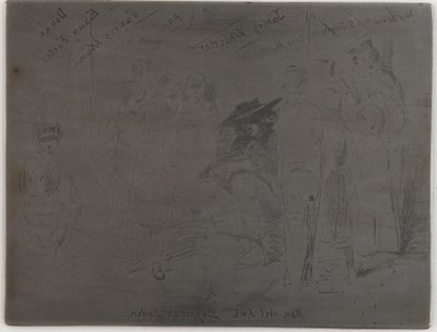 Titel på det franske sæt, 1858. af James Abbott McNeill Whistler