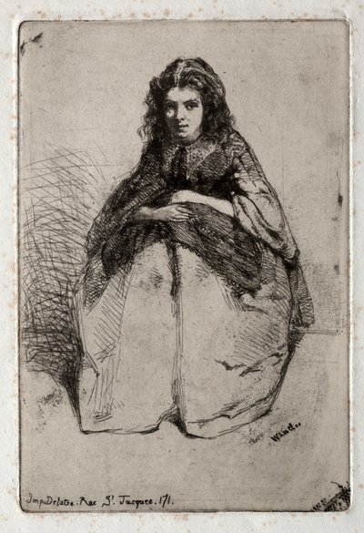 Tolv ætsninger fra naturen: Fumette, 1858. af James Abbott McNeill Whistler