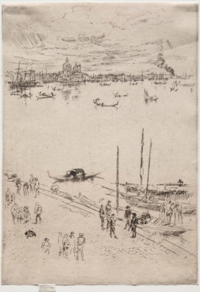 Opretstående Venedig. af James Abbott McNeill Whistler