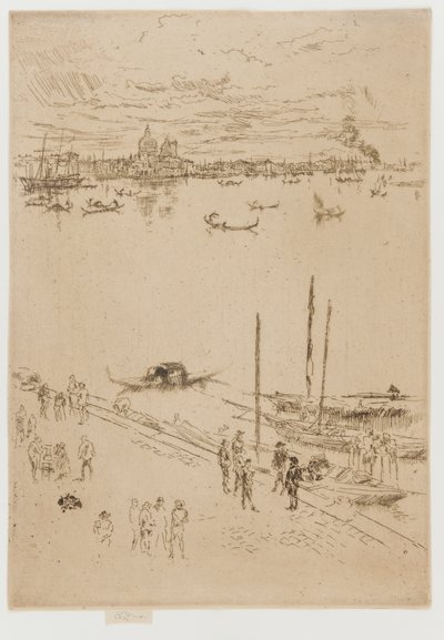 Opretstående Venedig, 1879-1880. af James Abbott McNeill Whistler