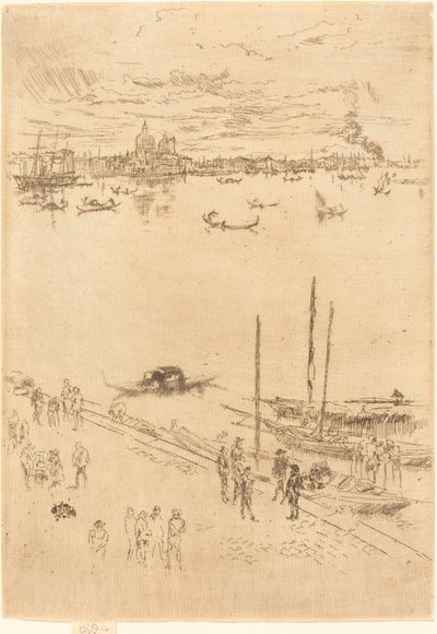 Opretstående Venedig, 1879-1880. af James Abbott McNeill Whistler