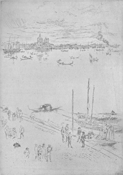 Opretstående Venedig, c1880, 1904 af James Abbott McNeill Whistler