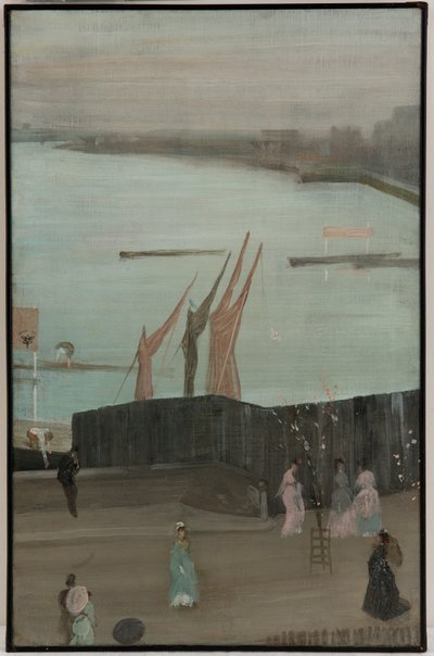 Variationer i rosa og grå: Chelsea af James Abbott McNeill Whistler