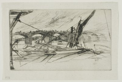 Vauxhall Bridge, 1861 af James Abbott McNeill Whistler