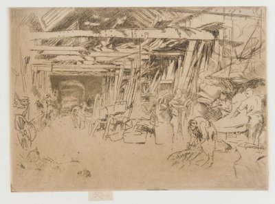 Hjulmager, 1879-1880. af James Abbott McNeill Whistler