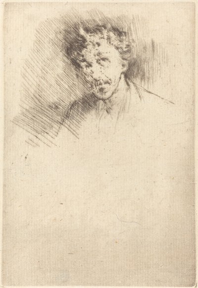 Whistler med den hvide lås, 1879. af James Abbott McNeill Whistler